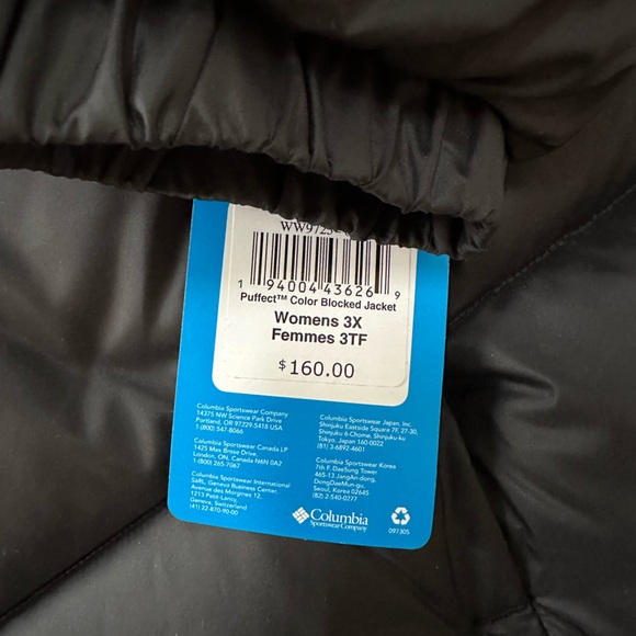Women’s Columbia Puffect Color Blocked Jacket - Picture 3 of 3